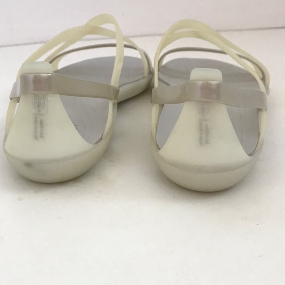 CROCS Isabella Strappy Sandals Flat Comfort Sandals Yellow Women’s  Size 8 - Picture 9 of 16